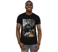 DC Comics Men's Batman Night Gotham City T-Shirt Black XXXX-Large