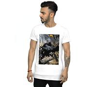 DC Comics Men's Batman Night Gotham City T-Shirt White XXX-Large