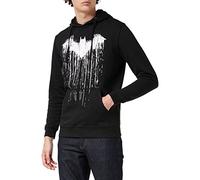 DC Comics Men's Batman Paint Hoodie, Black (Black Blk), S UK