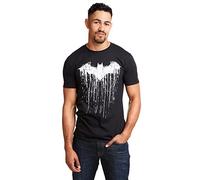 DC Comics Men's Batman Paint T Shirt, Black, M UK