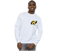 DC Comics Men's Batman Robin Logo Sweatshirt in White | Size: 2XL DC Comics White 2XL