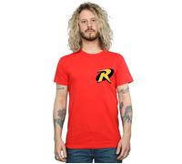 DC Comics Men's Batman Robin Logo T-Shirt in Red | Size: XL DC Comics Red XL