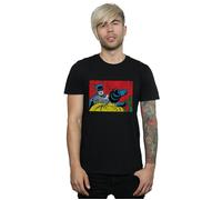 DC Comics Men's Batman Robin Slap T-Shirt in Black | Size: 2XL DC Comics Black 2XL