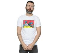 DC Comics Men's Batman Robin Slap T-Shirt in White | Size: 3XL DC Comics White 3XL