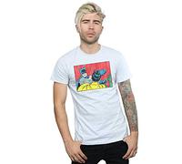 DC Comics Men's Batman Robin Slap T-Shirt Sport Grey Large