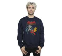 DC Comics Men's Batman & Robin Sweatshirt in Navy | Size: 2XL DC Comics Navy 2XL