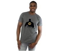 DC Comics Men's Batman Shadow Paint T-Shirt in Charcoal | Size: 3XL DC Comics Charcoal 3XL