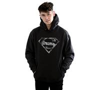 DC Comics Men's Batman Spot Logo Hoodie Large Black