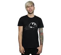 DC Comics Men's Batman Spot T-Shirt Large Black