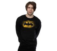 DC Comics Men's Batman Spray Logo Sweatshirt in Black | Size: Medium DC Comics Black M
