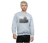 DC Comics Men's Batman TV Series Batmobile Sweatshirt in Grey | Size: 5XL DC Comics Grey 5XL