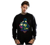 DC Comics Men's Batman TV Series Character Pop Art Sweatshirt in Black | Size: Medium DC Comics Black M