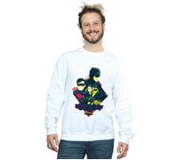 DC Comics Men's Batman TV Series Character Pop Art Sweatshirt in White | Size: 3XL DC Comics White 3XL