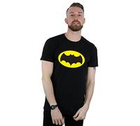 DC Comics Men's Batman TV Series Logo T-Shirt Black Small