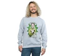 DC Comics Men's Batman TV Series The Riddler Time for a Riddle Sweatshirt in Grey | Size: 2XL DC Comics Grey 2XL