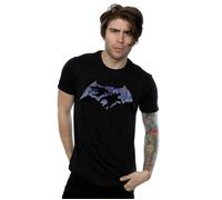DC Comics Men's Batman v Superman Battle Silhouette T-Shirt in Black | Size: 2XL DC Comics Black 2XL