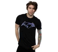 DC Comics Men's Batman v Superman Battle Silhouette T-Shirt in Black | Size: Large DC Comics Black L