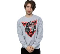 DC Comics Men's Batman v Superman Battle Sweatshirt in Dark Grey | Size: Small DC Comics Dark Grey S
