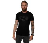 DC Comics Men's Batman v Superman Logo Print T-Shirt in Black | Size: Medium DC Comics Black M
