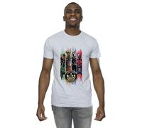 DC Comics Men's Black Adam JSA Gold Badge T-Shirt in Grey | Size: 3XL DC Comics Grey 3XL