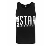 DC Comics Mens Black Tv Star Laboratories Vest - XX-Large