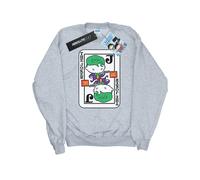DC Comics Mens Chibi Joker Playing Card Sweatshirt BI16329