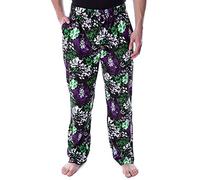 DC Comics Men's Classic The Joker and Harley Quinn Laugh Adult Lounge Pajama Pants (Large)
