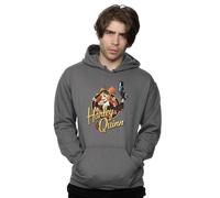 DC Comics Men's DC Bombshells Harley Quinn Badge Hoodie in Charcoal | Size: Medium DC Comics Charcoal M
