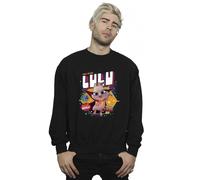 DC Comics Men's DC League Of Super-Pets Lulu Evil Genius Sweatshirt in Black | Size: 2XL DC Comics Black 2XL