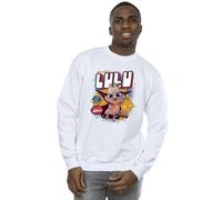 DC Comics Men's DC League Of Super-Pets Lulu Evil Genius Sweatshirt in White | Size: 2XL DC Comics White 2XL
