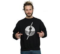 DC Comics Men's Flash Spot Logo Sweatshirt X-Large Black