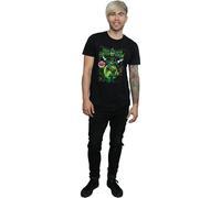 DC Comics Men's Green Lantern & Green Arrow Comic Cover Cotton T-Shirt in Black | Size: 3XL DC Comics Black 3XL