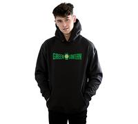 DC Comics Men's Green Lantern Text Logo Hoodie XX-Large Black
