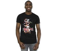 DC Comics Men's Harley Quinn Forces of Nature T-Shirt Black XX-Large