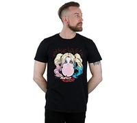 DC Comics Men's Harley Quinn Mad Love T-Shirt Black XX-Large