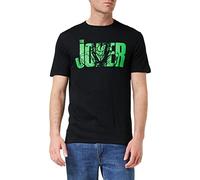 DC Comics Men's Joker Text T-Shirt, Black, X-Large