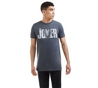 DC Comics Men's Joker Text T Shirt, Dark Heather, M UK