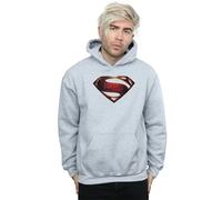 DC Comics Men's Justice League Movie Superman Emblem Hoodie in Grey | Size: 2XL DC Comics Grey 2XL