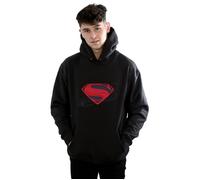 DC Comics Men's Justice League Movie Superman Logo Hoodie in Black | Size: Small DC Comics Black S