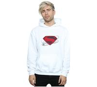 DC Comics Men's Justice League Movie Superman Logo Hoodie in White | Size: Large DC Comics White L
