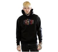 DC Comics Men's Justice League Movie Team Hexagons Hoodie in Black | Size: Medium DC Comics Black M