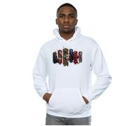 DC Comics Men's Justice League Movie Team Hexagons Hoodie in White | Size: Small DC Comics White S