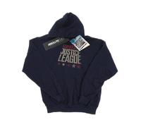 DC Comics Men's Justice League Movie United We Stand Hoodie XXX-Large Navy Blue