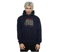 DC Comics Men's Justice League Movie United We Stand Hoodie in Navy | Size: Medium DC Comics Navy M