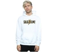 DC Comics Men's Shazam Text Logo Hoodie in White | Size: 2XL DC Comics White 2XL