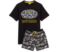 DC Comics Men's Short Sleeve Short Leg Pyjama Set (Mens Black) in Black | Size: 2XL DC Comics Black 2XL