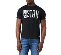 DC Comics Men's Star Labs T Shirt, Black (Black Blk), L UK