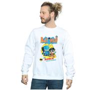 DC Comics Men's Super Friends Batman The Boy Wonder Sweatshirt in White | Size: Small DC Comics White S