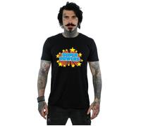DC Comics Men's Super Powers Logo T-Shirt in Black | Size: 3XL DC Comics Black 3XL