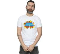DC Comics Men's Super Powers Logo T-Shirt in White | Size: Large DC Comics White L